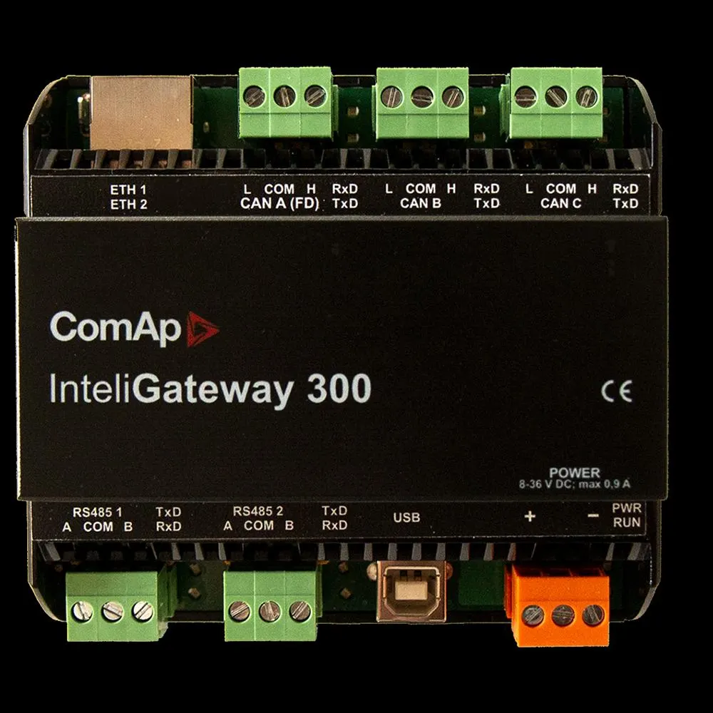 ComAp InteliGateway 300 Modbus/CAN kommunikációs átjáró