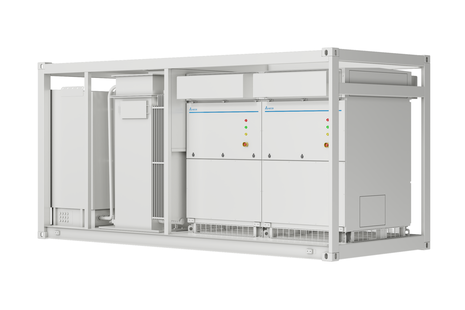 Delta PCS6000 KÖF skid, 5,5 MW moduláris PCS trafóval